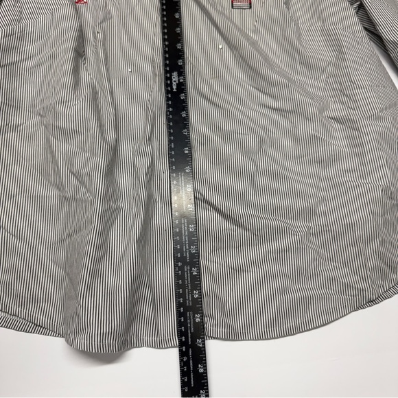 Allison Daley Women's Embroidered Black & White Striped Button-Up Shirt - Picture 10 of 10